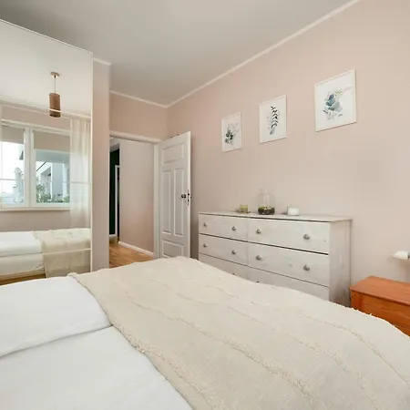 Spacious In With A Desk For Remote Work And A Balcony By Renters Apartment Breslau